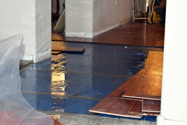 Professional Storm Water Damage Restoration technician working in Medina, OH